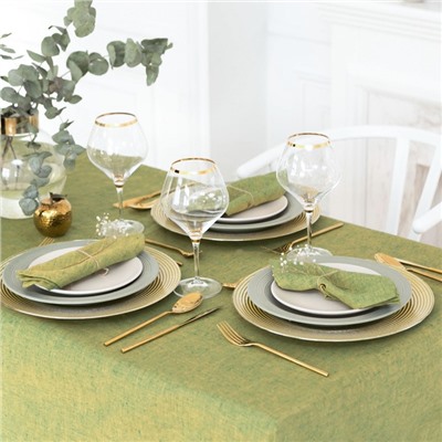 Набор салфеток Этель «Флоренс» 40×40 см - 4 шт. полулён, 50% хлопок, 50% лён