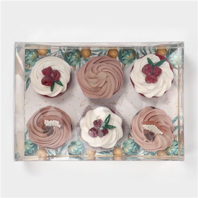 Коробка для капкейка «Мрамор», 23×16×11.5 см