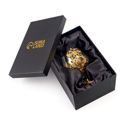 Бокал для коньяка «Герб», 550 мл, подарочная коробка, стекло, золотистый