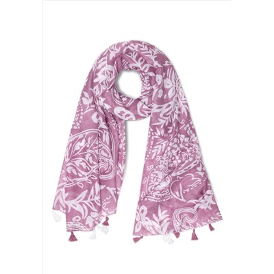 600998 Женский палантин, цвет лиловый