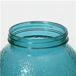 Диспенсер для напитков «Фреш», 4 л, 21×16×24 см, стекло, голубой