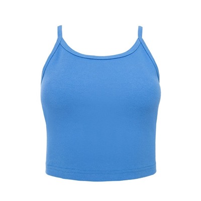 Топ на бретелях женский MINAKU: Basic line, голубой, размер 42