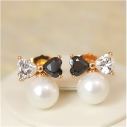 Серьги-гвоздики позолота  H01-15169