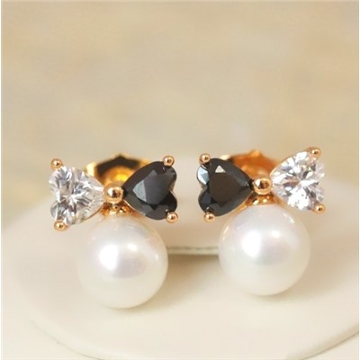 Серьги-гвоздики позолота  H01-15169