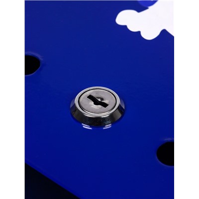 Ящик почтовый с замком, вертикальный, «Филин», синий