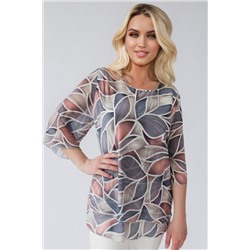 Блузка женская  7024/22/Серый коралл