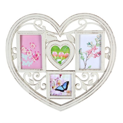 Фоторамка коллаж Сердце 41х44 см / YJ85 /уп 32/с эффектом старины 4 фото