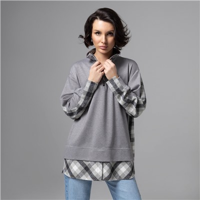 Свитшот комбинированный, Путешествие начинается (пасмурное небо)