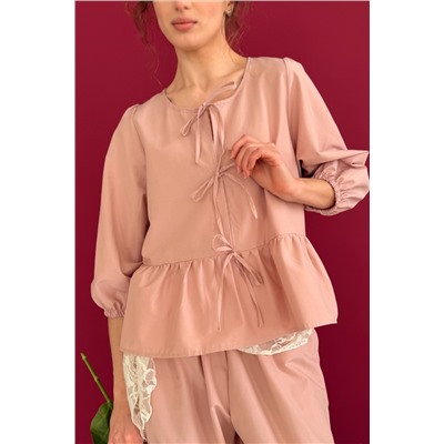 Блузка  NATURE093/06/Пудровый