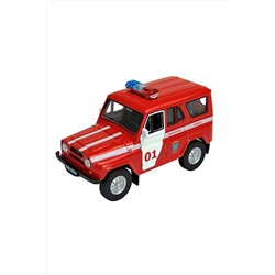 Игрушка модель машины УАЗ 31514 ПОЖАРНАЯ ОХРАНА WELLY, 267455