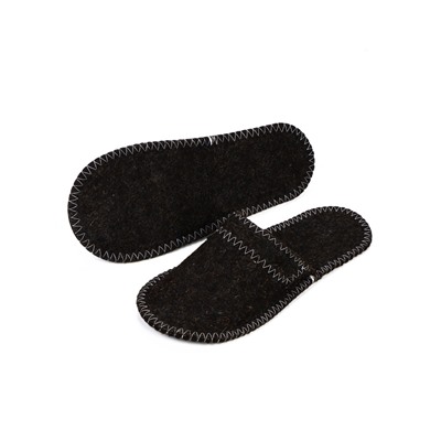 Тапочки для бани, шерсть 100%, серые, «Добропаровъ»