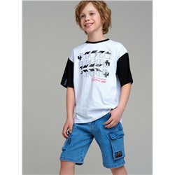 Шорты текстильные джинсовые для мальчиков