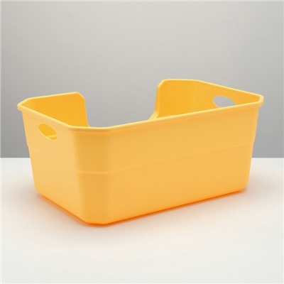 Туалет открытый с боковым входом + совок 50×35×24 см, жёлтый