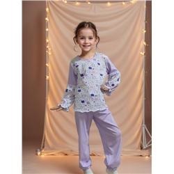 Пижама с брюками Безе ЛК 33051 (Лавандовый)