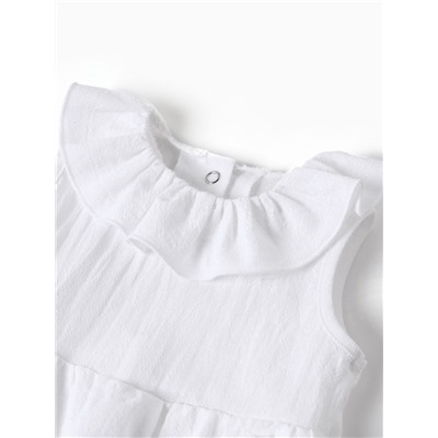 Боди для девочки с воротником MINAKU, рост 62-68 см, белое