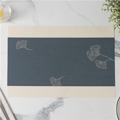 Салфетки сервировочные на стол Доляна «Лилли», 4 шт., 45×30 см, синие