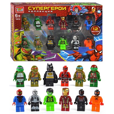 Конструктор фигурки "Супер герои" 12шт