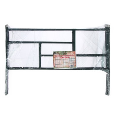 Ограждение декоративное, 45×335 см, 5 секций, металл, зелёное, «Плитка»