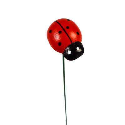 Штекер садовый «Божья коровка дарли», 2.5 см, h=25 см, набор 20 шт.