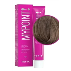 TEFIA Mypoint 7.1 Перманентная крем-краска для волос / Блондин пепельный, 60 мл KRISTALLER, 1116922