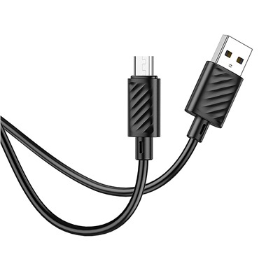 Кабель USB - micro USB Hoco X88 (повр.уп.) 12W 100см 2,4A  (black)