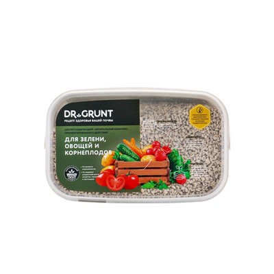 Удобрение минеральное для зелени, овошей, корнеплодов, Dr.Grunt, ведро, 3.3 л
