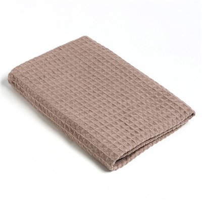 Набор для бани и ванной Этель «Вафля» полотенце 70×140 см+чалма 21×25 см, цв.коричневый