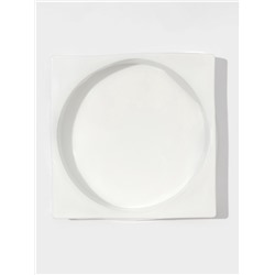 Форма для муссовых десертов и выпечки Доляна «Круг», силикон, 18×5 см, белая