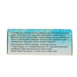 Твёрдый шампунь «Морская соль и фейхоа», для жирных волос, «Море лечит», бессульфатный 30 г