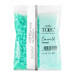 ItalWax Ital Wax Воск горячий пленочный для депиляции «Изумруд» в гранулах / Top Line Emerald, 100 г 28124