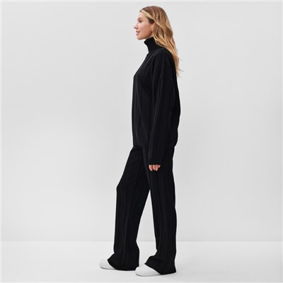 Костюм женский (джемпер, брюки) MINAKU: Knitwear Collection, размер 42-44, чёрный