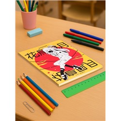 Дневник школьный для 1-11 классов, «Аниме. Девочка иероглифы», интегральная (гибкая) обложка, глянцевая ламинация, 40 листов