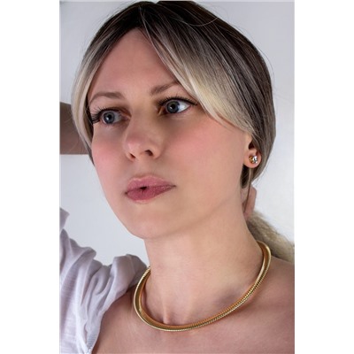 Чокер Дизайнерский Жгут, 8мм + Подарок, подарочная упаковка НАТАЛИ, 1131005