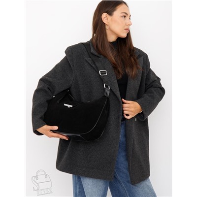 Сумка женская кожаная 91183MSS black Velina Fabbiano-Safenta  в Новосибирске