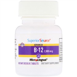 Superior Source, Улучшенный витамин B12, 2000 мкг, 60 таблеток