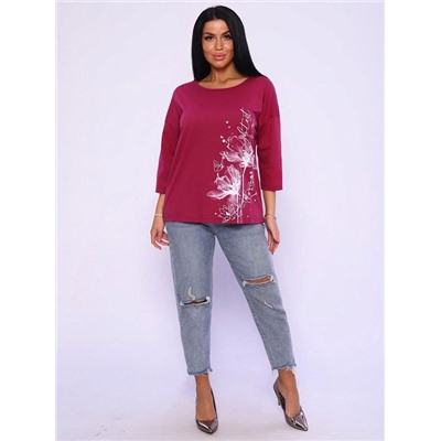 Футболка "Амели" (Бордо)