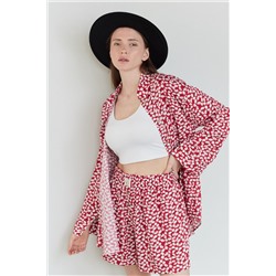 Костюм женский  SET003/13/Красный, белый