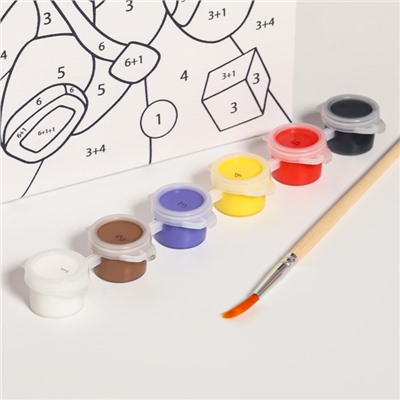 Картина по номерам для детей «Смелый герой», 21×15 см