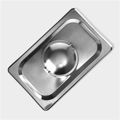 Крышка к гастроёмкости GN 1/4 Hanna Knövell, 26.5×16.5 см толщина 0.6 мм, нержавеющая сталь