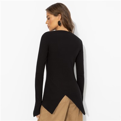 Лонгслив хлопковый, Выхожу за рамки (чёрный)