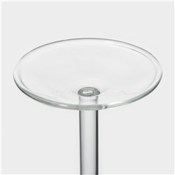 Бокал для коктейля Magistro «Лебедь», 170 мл, 7×20 см, с трубочкой, стекло, прозрачный