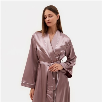 Халат домашний женский MINAKU: Light touch, фиолетовый, размер 48