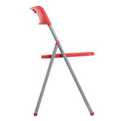 Стул складной 75×45×43 см, металл, пластик, красный