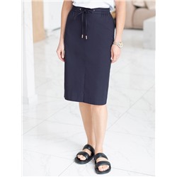 Юбка на резинке, с карманами из тонкого хлопкового твила с эластаном