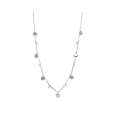 Колье из серебра куб.циркон., ТФК-17