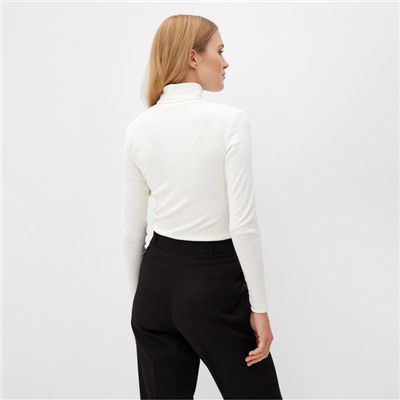 Водолазка женская MINAKU: Basic line, размер 50, молочная