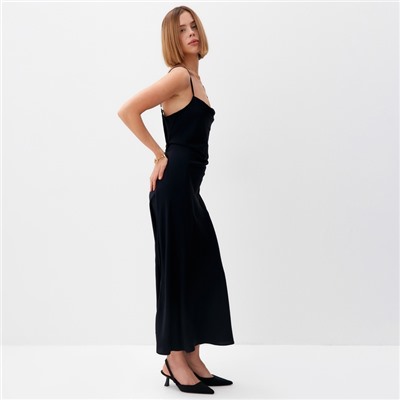 Платье женское миди MINAKU: Casual Collection цвет черный, размер 44