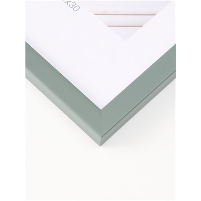 Фоторамка для фото 20×30 см «МИРАМ», пластик, зелёный, (пластиковый экран)