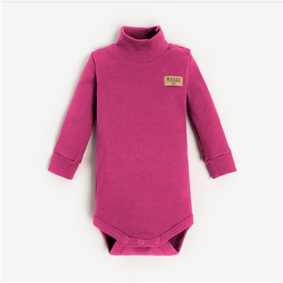 Боди-водолазка детская MINAKU, малиновое, рост 62-68 см