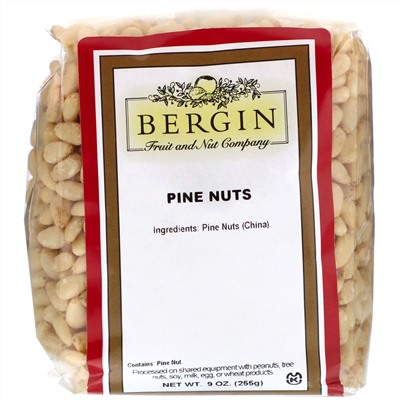Bergin Fruit and Nut Company, кедровые орехи, 255 г (9 унций)